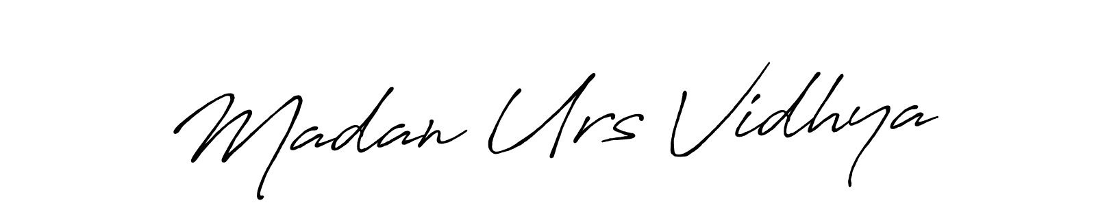 Once you've used our free online signature maker to create your best signature Antro_Vectra_Bolder style, it's time to enjoy all of the benefits that Madan Urs Vidhya name signing documents. Madan Urs Vidhya signature style 7 images and pictures png