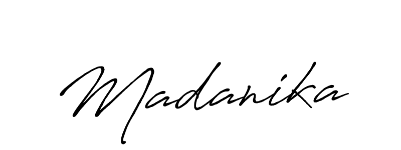 Make a beautiful signature design for name Madanika. Use this online signature maker to create a handwritten signature for free. Madanika signature style 7 images and pictures png