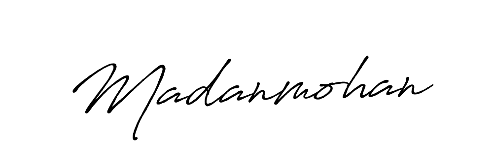 Create a beautiful signature design for name Madanmohan. With this signature (Antro_Vectra_Bolder) fonts, you can make a handwritten signature for free. Madanmohan signature style 7 images and pictures png