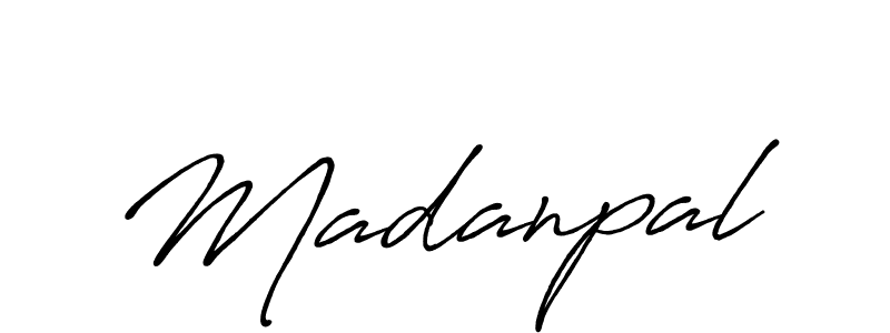 Make a beautiful signature design for name Madanpal. With this signature (Antro_Vectra_Bolder) style, you can create a handwritten signature for free. Madanpal signature style 7 images and pictures png