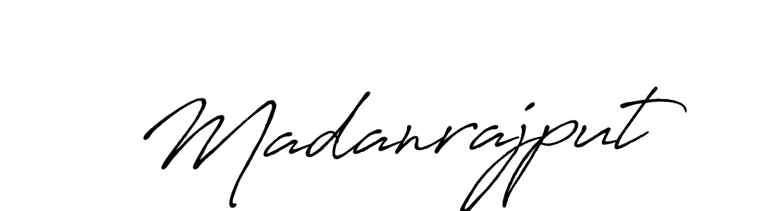 Make a beautiful signature design for name Madanrajput. With this signature (Antro_Vectra_Bolder) style, you can create a handwritten signature for free. Madanrajput signature style 7 images and pictures png