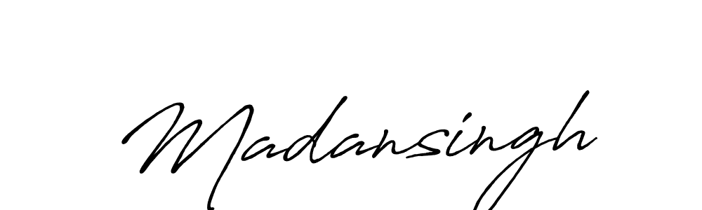 Create a beautiful signature design for name Madansingh. With this signature (Antro_Vectra_Bolder) fonts, you can make a handwritten signature for free. Madansingh signature style 7 images and pictures png