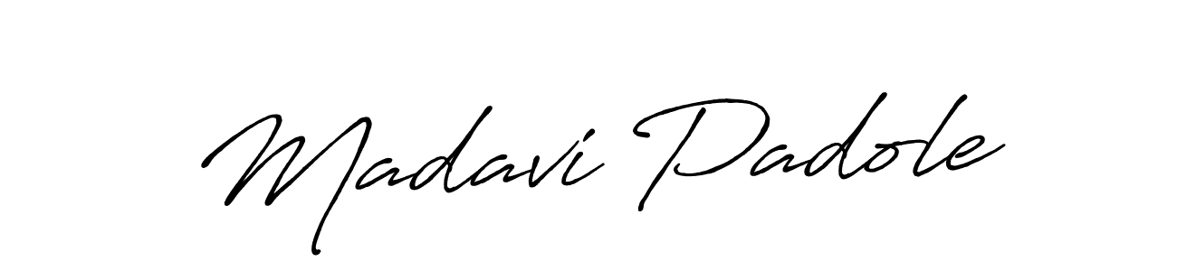 This is the best signature style for the Madavi Padole name. Also you like these signature font (Antro_Vectra_Bolder). Mix name signature. Madavi Padole signature style 7 images and pictures png