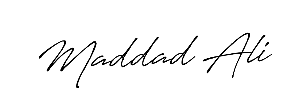 Create a beautiful signature design for name Maddad Ali. With this signature (Antro_Vectra_Bolder) fonts, you can make a handwritten signature for free. Maddad Ali signature style 7 images and pictures png