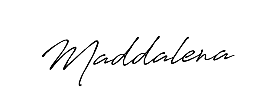 How to make Maddalena name signature. Use Antro_Vectra_Bolder style for creating short signs online. This is the latest handwritten sign. Maddalena signature style 7 images and pictures png