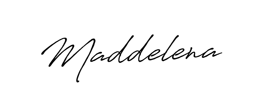 Make a beautiful signature design for name Maddelena. With this signature (Antro_Vectra_Bolder) style, you can create a handwritten signature for free. Maddelena signature style 7 images and pictures png