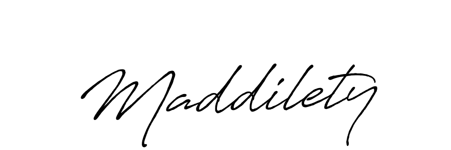 Design your own signature with our free online signature maker. With this signature software, you can create a handwritten (Antro_Vectra_Bolder) signature for name Maddilety. Maddilety signature style 7 images and pictures png