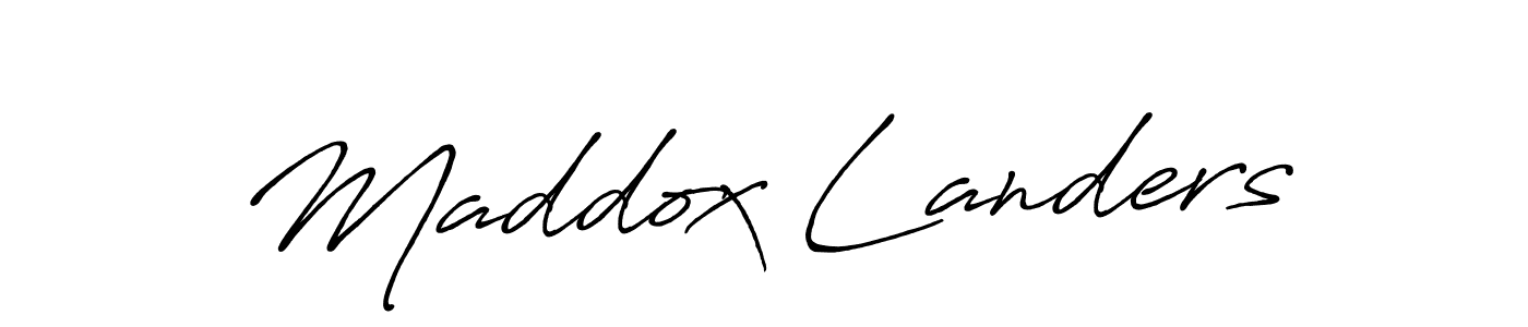 Design your own signature with our free online signature maker. With this signature software, you can create a handwritten (Antro_Vectra_Bolder) signature for name Maddox Landers. Maddox Landers signature style 7 images and pictures png