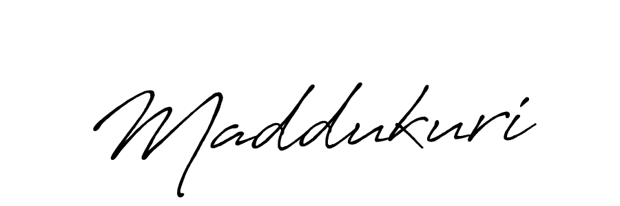 Make a beautiful signature design for name Maddukuri. With this signature (Antro_Vectra_Bolder) style, you can create a handwritten signature for free. Maddukuri signature style 7 images and pictures png