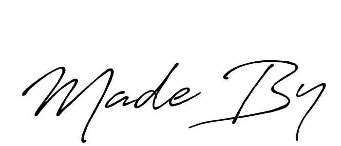 It looks lik you need a new signature style for name Made By. Design unique handwritten (Antro_Vectra_Bolder) signature with our free signature maker in just a few clicks. Made By signature style 7 images and pictures png