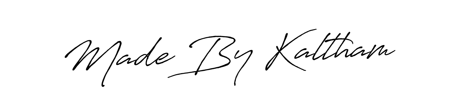 Also You can easily find your signature by using the search form. We will create Made By Kaltham name handwritten signature images for you free of cost using Antro_Vectra_Bolder sign style. Made By Kaltham signature style 7 images and pictures png