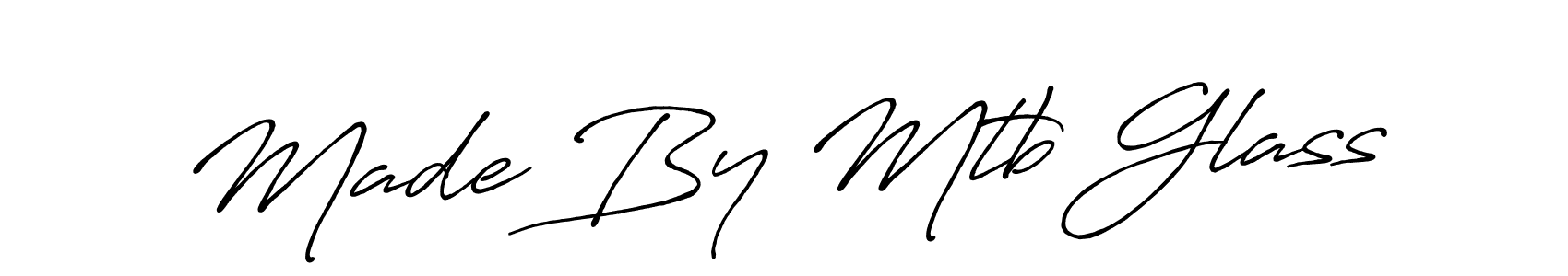 Create a beautiful signature design for name Made By Mtb Glass. With this signature (Antro_Vectra_Bolder) fonts, you can make a handwritten signature for free. Made By Mtb Glass signature style 7 images and pictures png