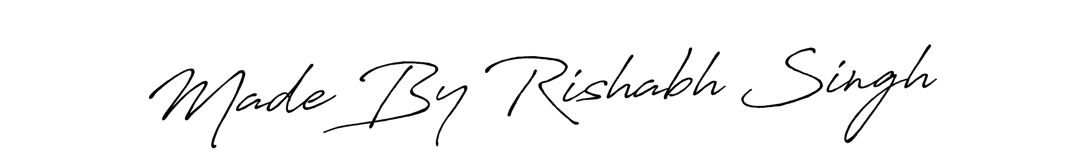 Also You can easily find your signature by using the search form. We will create Made By Rishabh Singh name handwritten signature images for you free of cost using Antro_Vectra_Bolder sign style. Made By Rishabh Singh signature style 7 images and pictures png
