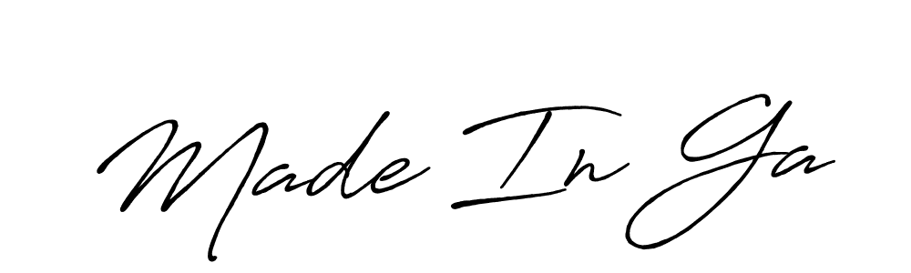 Made In Ga stylish signature style. Best Handwritten Sign (Antro_Vectra_Bolder) for my name. Handwritten Signature Collection Ideas for my name Made In Ga. Made In Ga signature style 7 images and pictures png