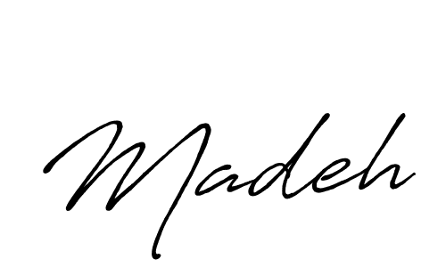 How to make Madeh name signature. Use Antro_Vectra_Bolder style for creating short signs online. This is the latest handwritten sign. Madeh signature style 7 images and pictures png