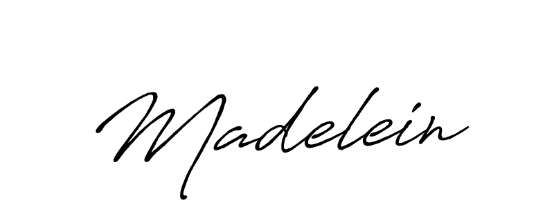 Use a signature maker to create a handwritten signature online. With this signature software, you can design (Antro_Vectra_Bolder) your own signature for name Madelein. Madelein signature style 7 images and pictures png