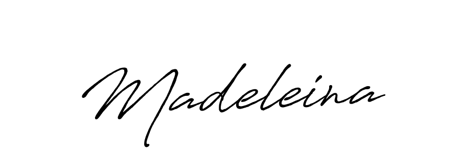 Create a beautiful signature design for name Madeleina. With this signature (Antro_Vectra_Bolder) fonts, you can make a handwritten signature for free. Madeleina signature style 7 images and pictures png