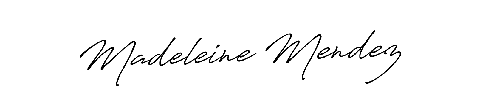 Use a signature maker to create a handwritten signature online. With this signature software, you can design (Antro_Vectra_Bolder) your own signature for name Madeleine Mendez. Madeleine Mendez signature style 7 images and pictures png