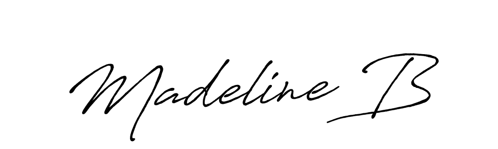 This is the best signature style for the Madeline B name. Also you like these signature font (Antro_Vectra_Bolder). Mix name signature. Madeline B signature style 7 images and pictures png