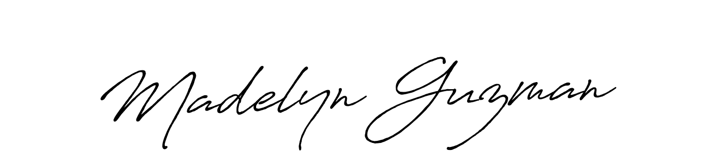 How to make Madelyn Guzman signature? Antro_Vectra_Bolder is a professional autograph style. Create handwritten signature for Madelyn Guzman name. Madelyn Guzman signature style 7 images and pictures png