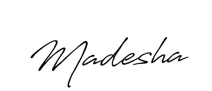 Create a beautiful signature design for name Madesha. With this signature (Antro_Vectra_Bolder) fonts, you can make a handwritten signature for free. Madesha signature style 7 images and pictures png
