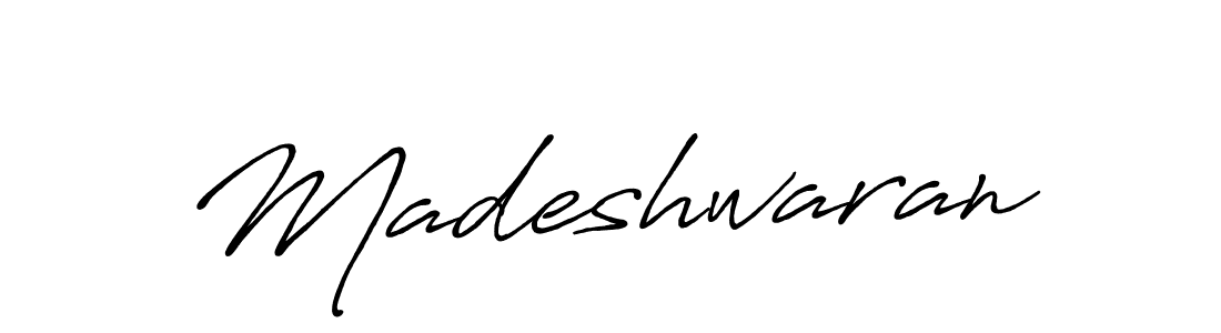 How to make Madeshwaran name signature. Use Antro_Vectra_Bolder style for creating short signs online. This is the latest handwritten sign. Madeshwaran signature style 7 images and pictures png