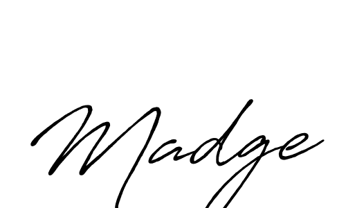 How to make Madge signature? Antro_Vectra_Bolder is a professional autograph style. Create handwritten signature for Madge name. Madge signature style 7 images and pictures png