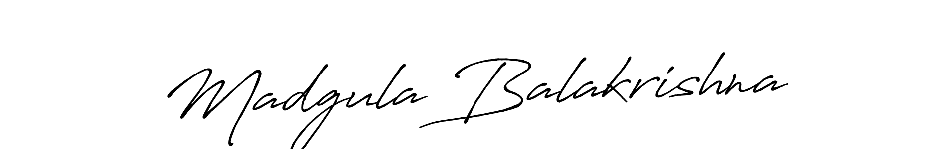 Madgula Balakrishna stylish signature style. Best Handwritten Sign (Antro_Vectra_Bolder) for my name. Handwritten Signature Collection Ideas for my name Madgula Balakrishna. Madgula Balakrishna signature style 7 images and pictures png