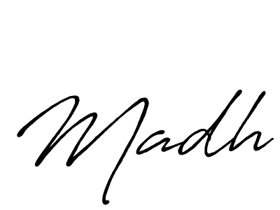 It looks lik you need a new signature style for name Madh. Design unique handwritten (Antro_Vectra_Bolder) signature with our free signature maker in just a few clicks. Madh signature style 7 images and pictures png