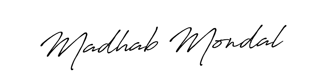Also we have Madhab Mondal name is the best signature style. Create professional handwritten signature collection using Antro_Vectra_Bolder autograph style. Madhab Mondal signature style 7 images and pictures png