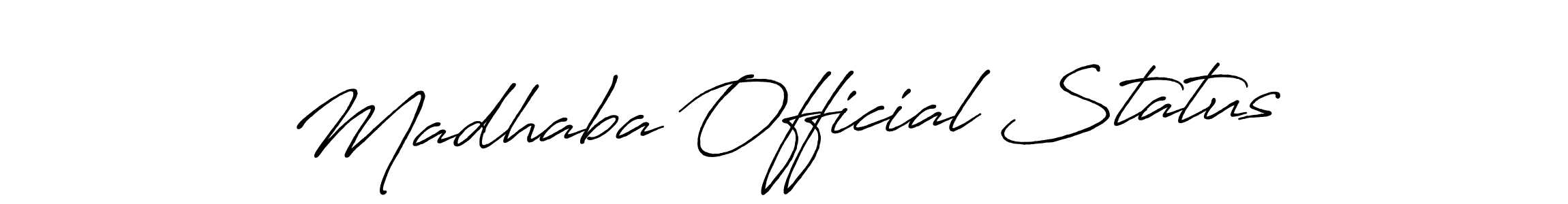 Similarly Antro_Vectra_Bolder is the best handwritten signature design. Signature creator online .You can use it as an online autograph creator for name Madhaba Official Status. Madhaba Official Status signature style 7 images and pictures png