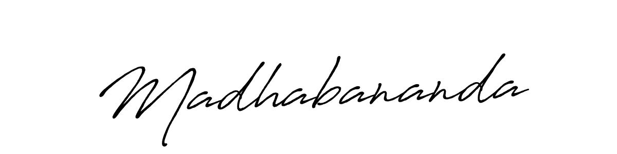 Create a beautiful signature design for name Madhabananda. With this signature (Antro_Vectra_Bolder) fonts, you can make a handwritten signature for free. Madhabananda signature style 7 images and pictures png