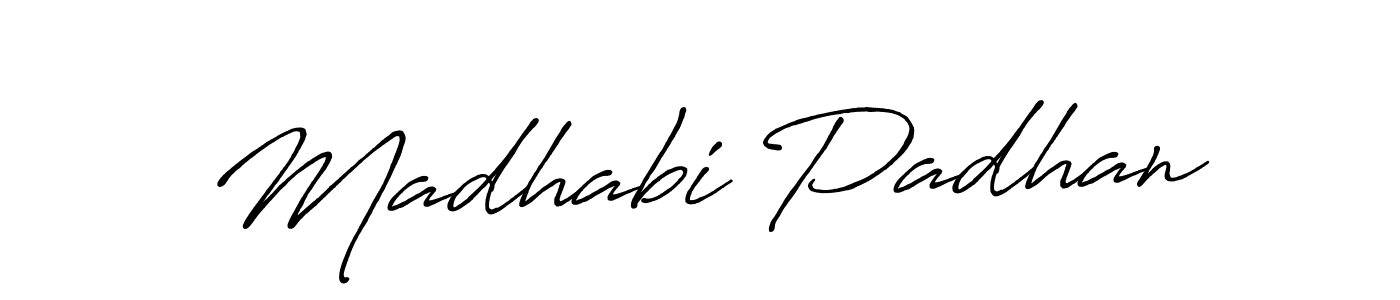 Also You can easily find your signature by using the search form. We will create Madhabi Padhan name handwritten signature images for you free of cost using Antro_Vectra_Bolder sign style. Madhabi Padhan signature style 7 images and pictures png