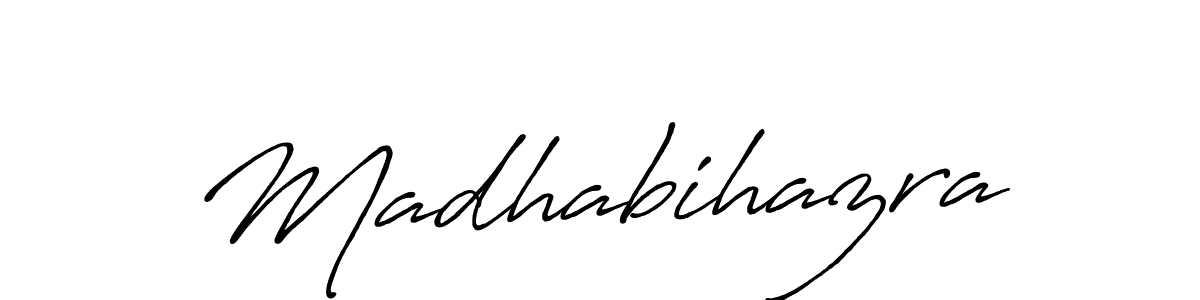 Use a signature maker to create a handwritten signature online. With this signature software, you can design (Antro_Vectra_Bolder) your own signature for name Madhabihazra. Madhabihazra signature style 7 images and pictures png