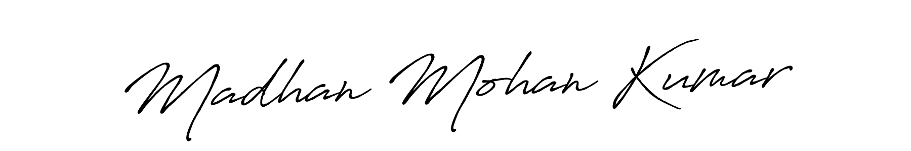 Madhan Mohan Kumar stylish signature style. Best Handwritten Sign (Antro_Vectra_Bolder) for my name. Handwritten Signature Collection Ideas for my name Madhan Mohan Kumar. Madhan Mohan Kumar signature style 7 images and pictures png