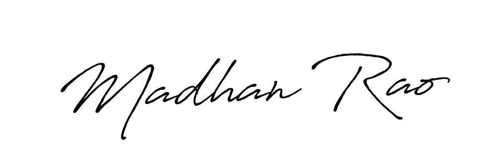 if you are searching for the best signature style for your name Madhan Rao. so please give up your signature search. here we have designed multiple signature styles  using Antro_Vectra_Bolder. Madhan Rao signature style 7 images and pictures png