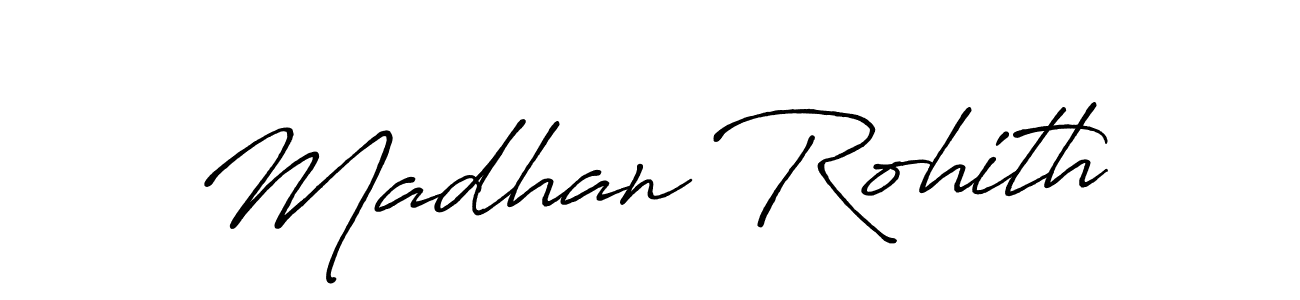 How to make Madhan Rohith signature? Antro_Vectra_Bolder is a professional autograph style. Create handwritten signature for Madhan Rohith name. Madhan Rohith signature style 7 images and pictures png