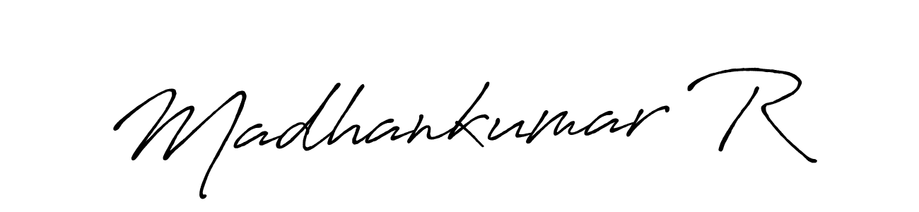 Create a beautiful signature design for name Madhankumar R. With this signature (Antro_Vectra_Bolder) fonts, you can make a handwritten signature for free. Madhankumar R signature style 7 images and pictures png