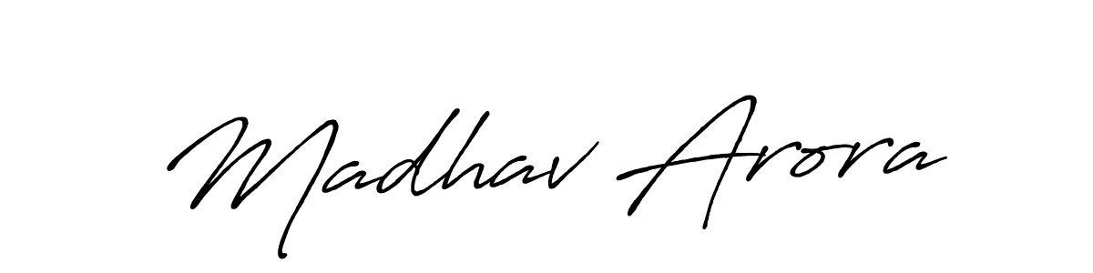 You can use this online signature creator to create a handwritten signature for the name Madhav Arora. This is the best online autograph maker. Madhav Arora signature style 7 images and pictures png