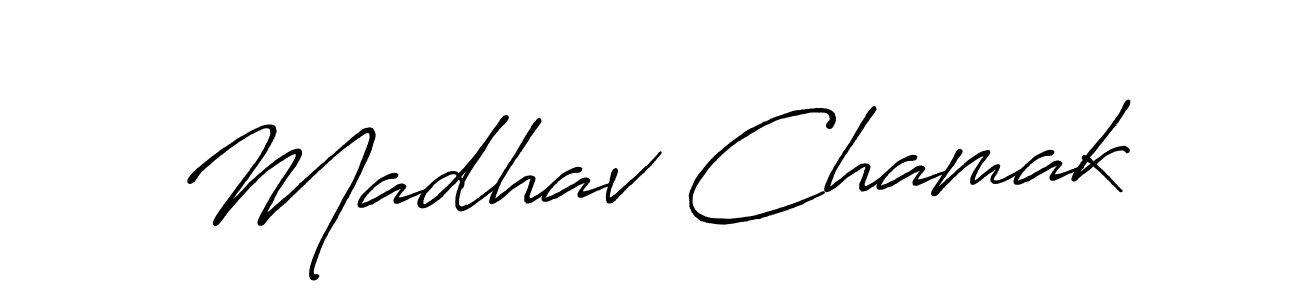 Make a short Madhav Chamak signature style. Manage your documents anywhere anytime using Antro_Vectra_Bolder. Create and add eSignatures, submit forms, share and send files easily. Madhav Chamak signature style 7 images and pictures png