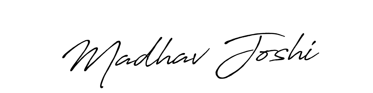 Antro_Vectra_Bolder is a professional signature style that is perfect for those who want to add a touch of class to their signature. It is also a great choice for those who want to make their signature more unique. Get Madhav Joshi name to fancy signature for free. Madhav Joshi signature style 7 images and pictures png