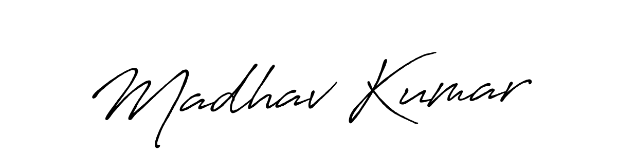 Also we have Madhav Kumar name is the best signature style. Create professional handwritten signature collection using Antro_Vectra_Bolder autograph style. Madhav Kumar signature style 7 images and pictures png