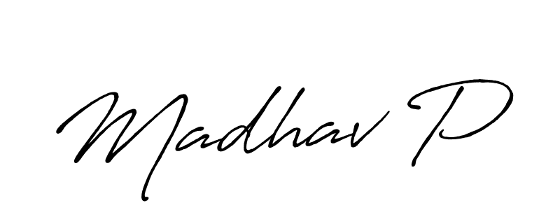 if you are searching for the best signature style for your name Madhav P. so please give up your signature search. here we have designed multiple signature styles  using Antro_Vectra_Bolder. Madhav P signature style 7 images and pictures png