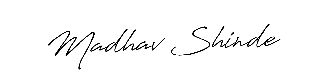 How to make Madhav Shinde signature? Antro_Vectra_Bolder is a professional autograph style. Create handwritten signature for Madhav Shinde name. Madhav Shinde signature style 7 images and pictures png