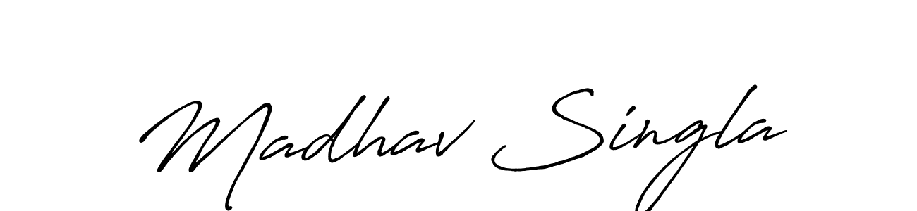 Here are the top 10 professional signature styles for the name Madhav Singla. These are the best autograph styles you can use for your name. Madhav Singla signature style 7 images and pictures png