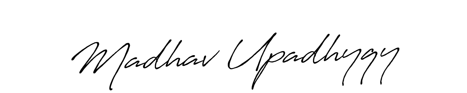 It looks lik you need a new signature style for name Madhav Upadhyqy. Design unique handwritten (Antro_Vectra_Bolder) signature with our free signature maker in just a few clicks. Madhav Upadhyqy signature style 7 images and pictures png