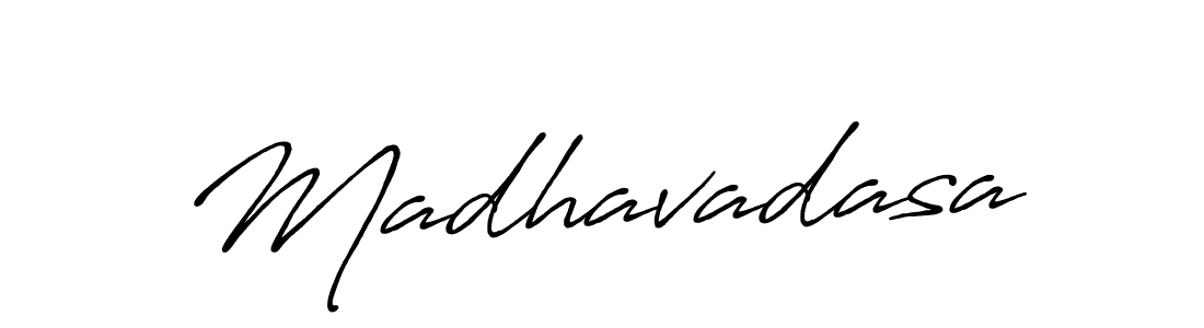 How to make Madhavadasa name signature. Use Antro_Vectra_Bolder style for creating short signs online. This is the latest handwritten sign. Madhavadasa signature style 7 images and pictures png