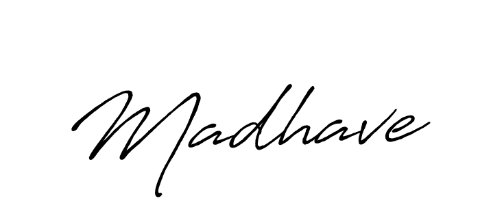 Design your own signature with our free online signature maker. With this signature software, you can create a handwritten (Antro_Vectra_Bolder) signature for name Madhave. Madhave signature style 7 images and pictures png