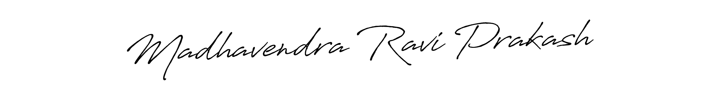 Use a signature maker to create a handwritten signature online. With this signature software, you can design (Antro_Vectra_Bolder) your own signature for name Madhavendra Ravi Prakash. Madhavendra Ravi Prakash signature style 7 images and pictures png