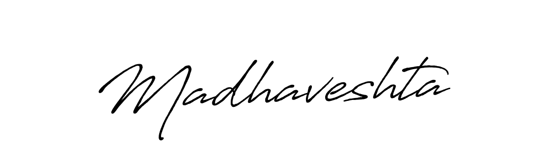 The best way (Antro_Vectra_Bolder) to make a short signature is to pick only two or three words in your name. The name Madhaveshta include a total of six letters. For converting this name. Madhaveshta signature style 7 images and pictures png